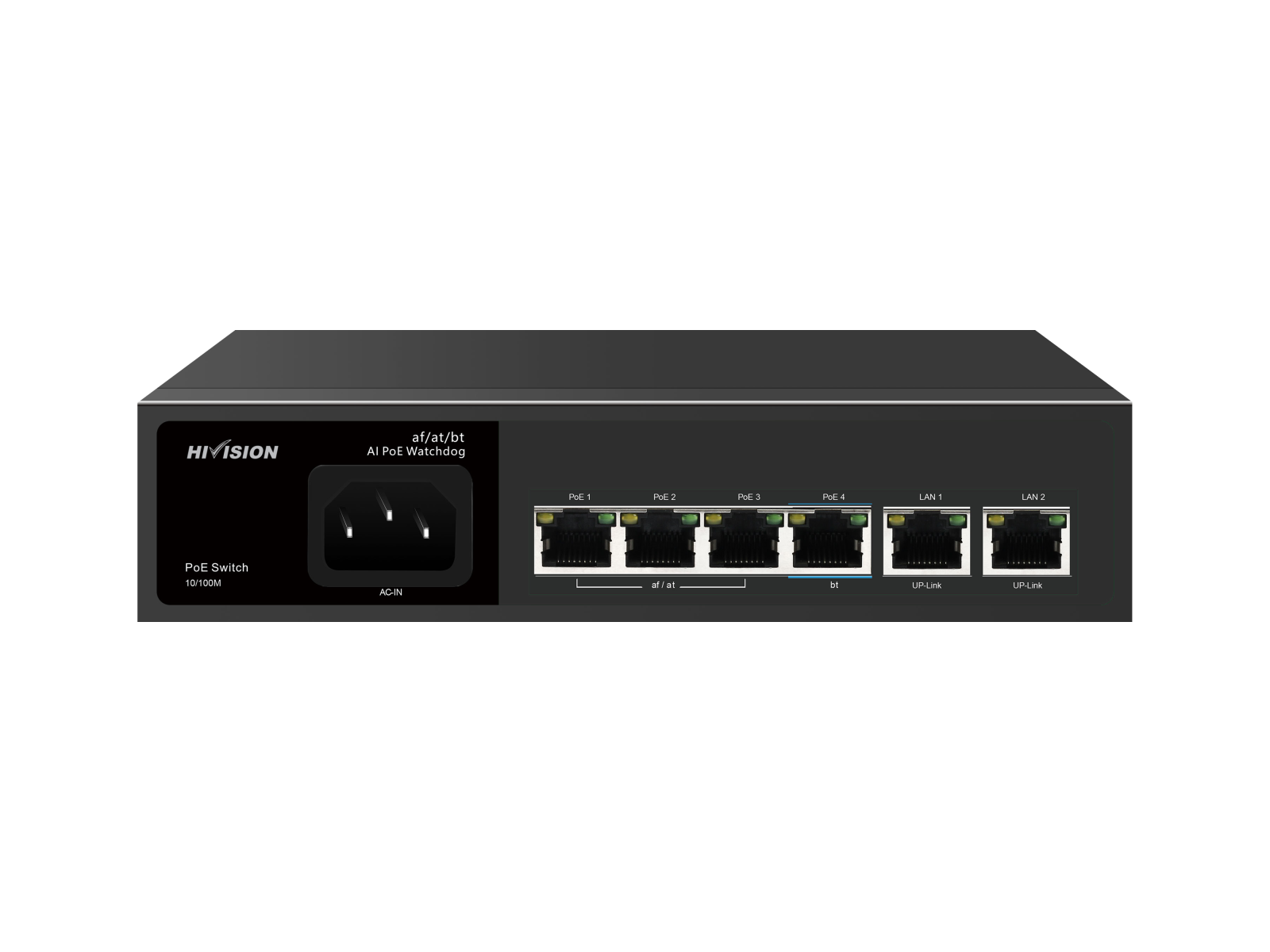 HIVISION 4 PORT SWITCH 4FE (POE) + 1FE (UP-LINK) AI POE HVP9206EA