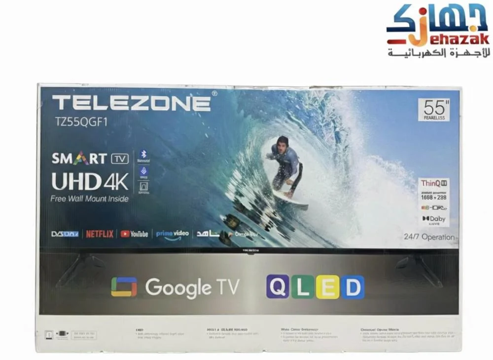 Telezone Frameless Smart LED TV (google TV)